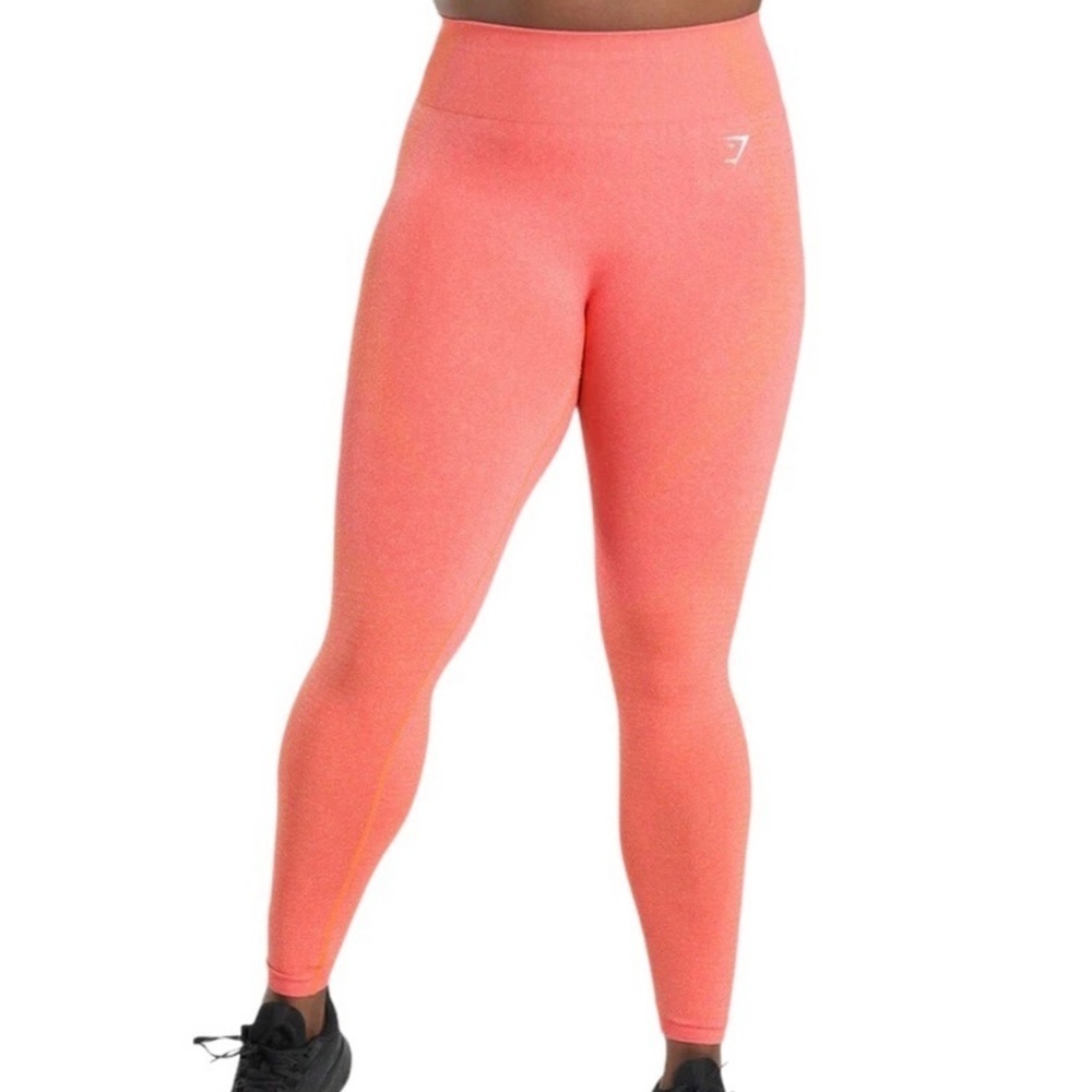 Gymshark Vital Seamless 2.0 leggings in orange marl size medium